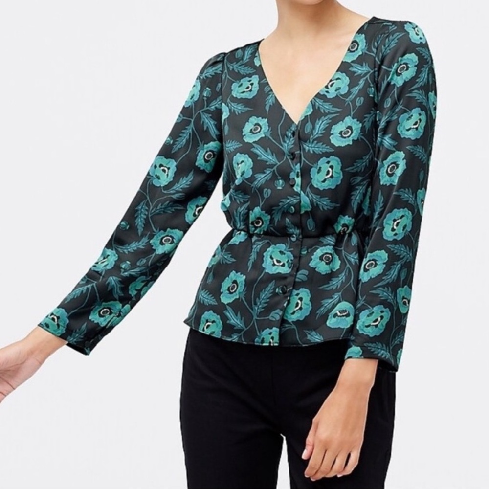 j crew button down blouse